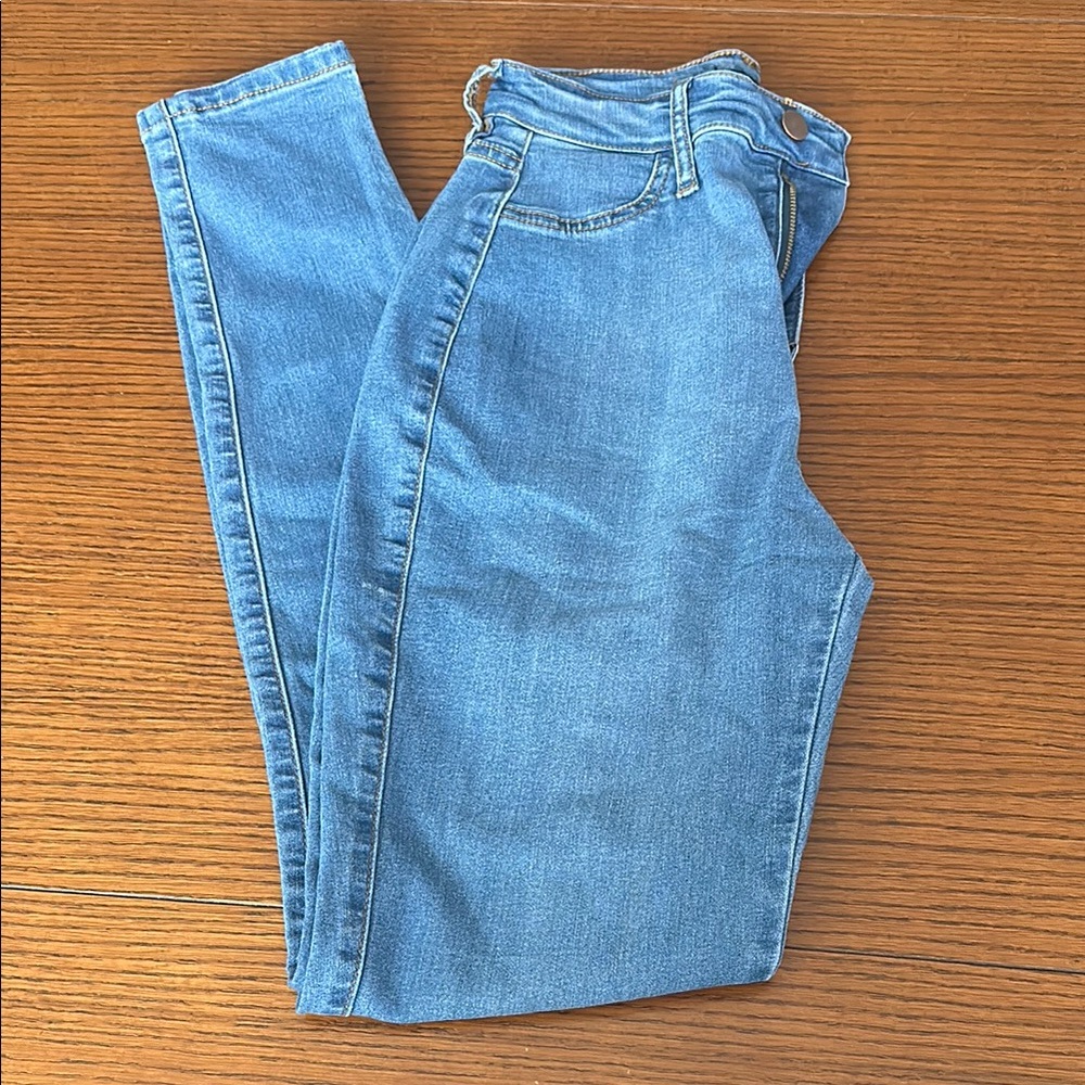 Fashion Nova High Rise Blue Denim Jeans